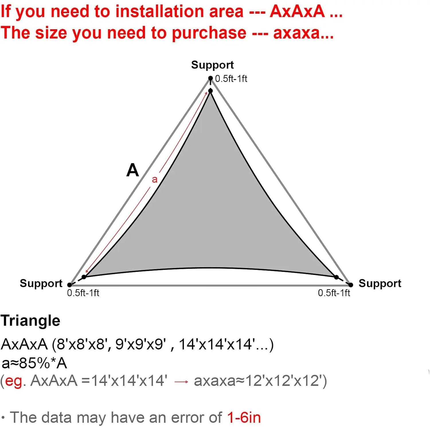 Waterproof Triangle Shade Sail